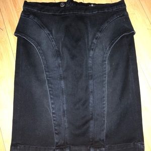 7 for all mankind jean skirt.
